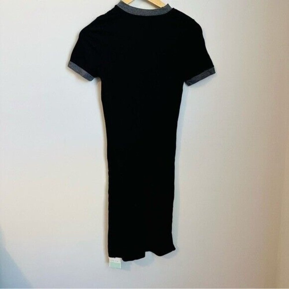 Metalicus Australia Nylon Ringer Black Bodycon Dress Size Medium - Picture 3 of 9
